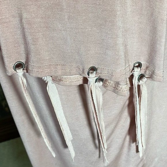 Women’s Fringe Cardigan Half Sleeve S/M Pink - Picture 2 of 3